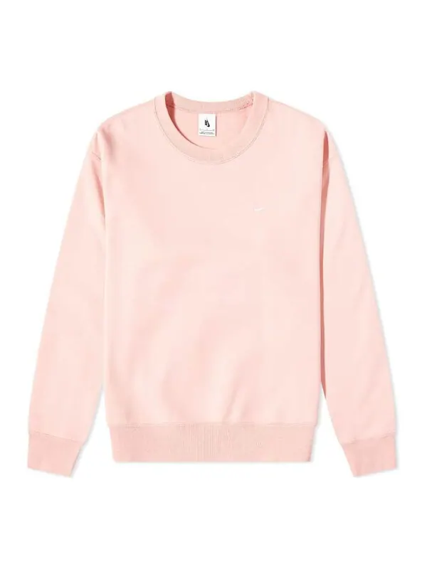 Толстовка Nike NRG Solo Swoosh Crew Sweatshirt Pink — изображение 1 из 4, розовый