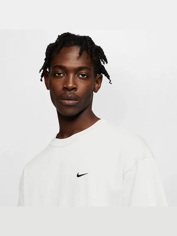 Футболка Nike Solo Swoosh T-Shirt 'White' — изображение 3 из 4, белый