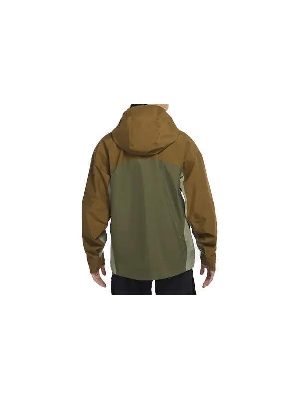 Куртка Men's Nike ACG Loose Zipper Hooded Colorblock Long Sleeves Jacket Autumn Light Brown — изображение 4 из 4, коричневый