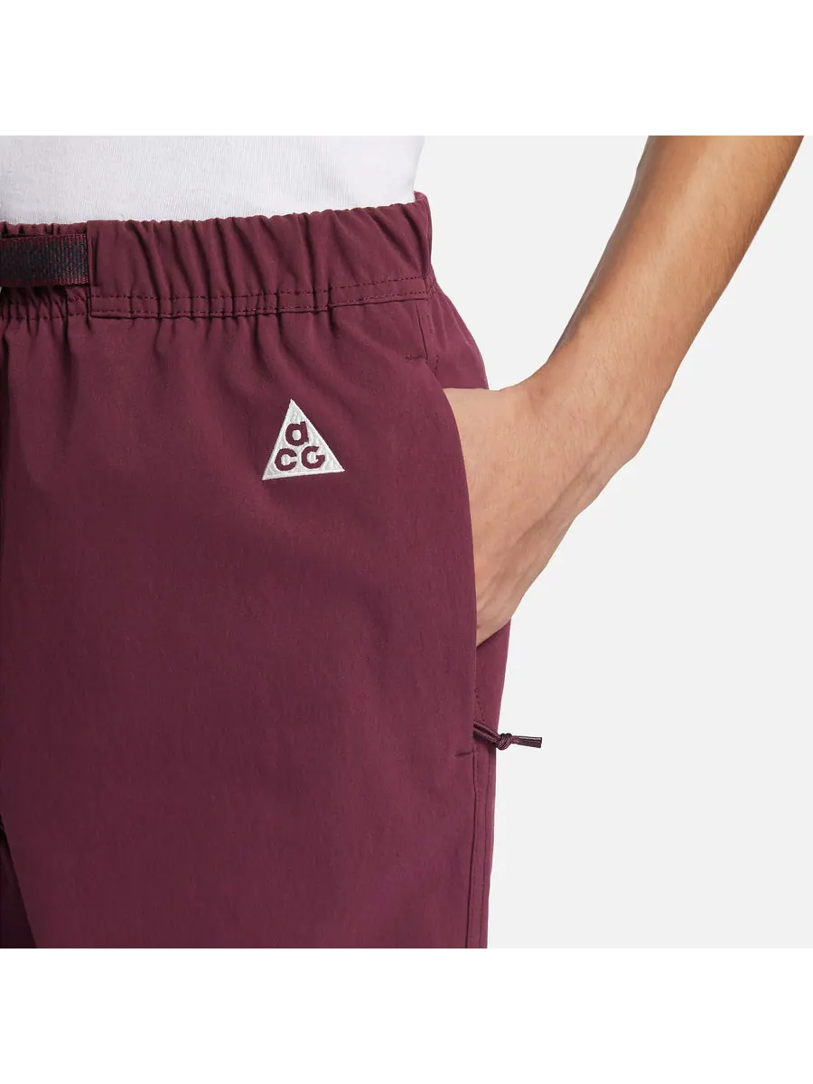 Спортивные брюки Nike ACG Series Solid Color Logo Jogger 'Burgundy' — изображение 5 из 5, бордовый