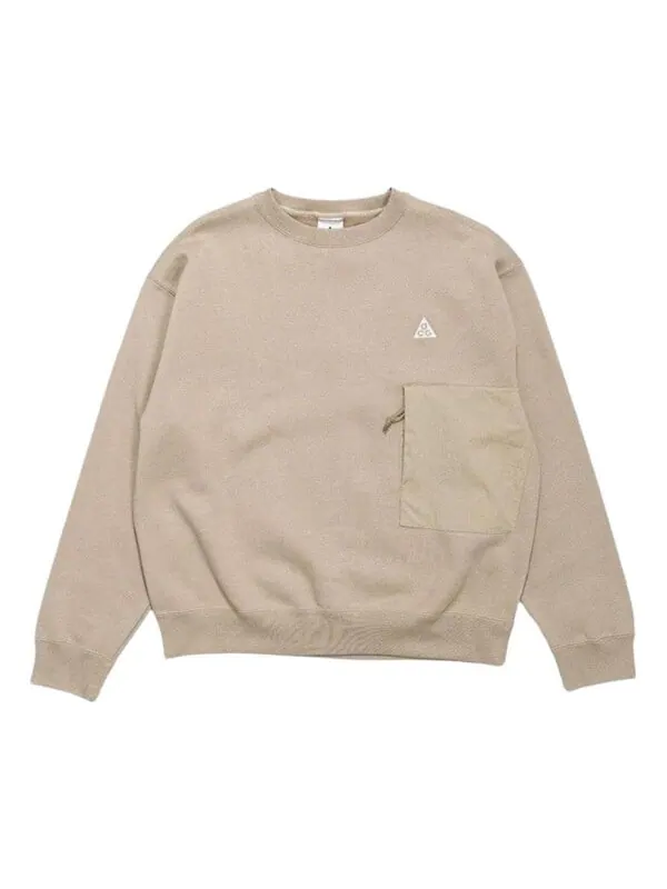Толстовка Nike ACG Crew Sweatshirt 'Khaki' — изображение 1 из 3, хаки
