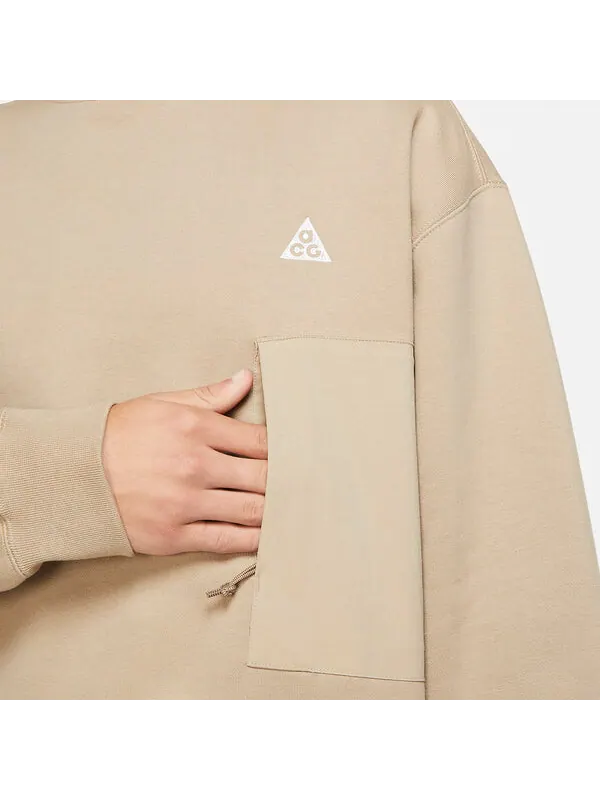 Толстовка Nike ACG Crew Sweatshirt 'Khaki' — изображение 2 из 3, хаки