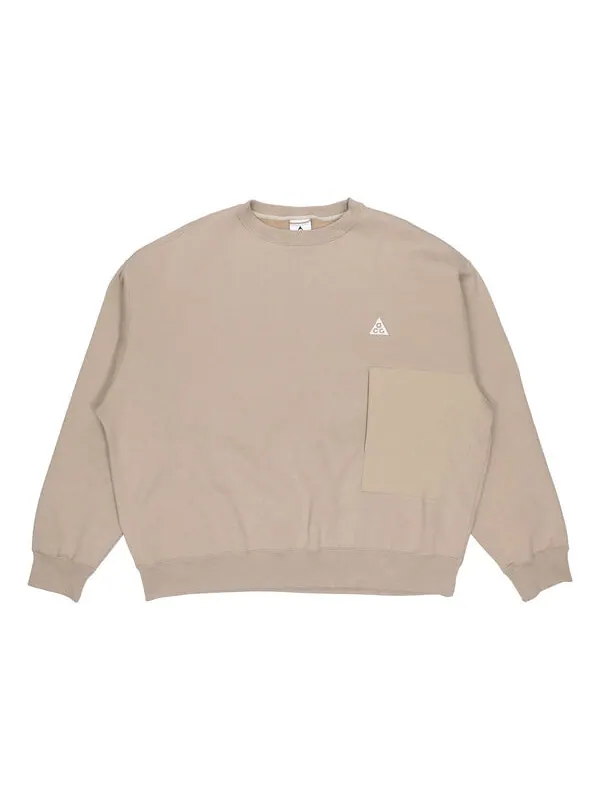 Толстовка Nike ACG Solid Color Casual Sports Round Neck Khaki — изображение 1 из 3, хаки