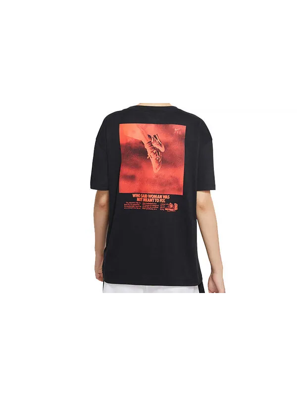 Футболка dri fit баскетбольные с коротким рукавом Nike — изображение 2 из 4, черный
