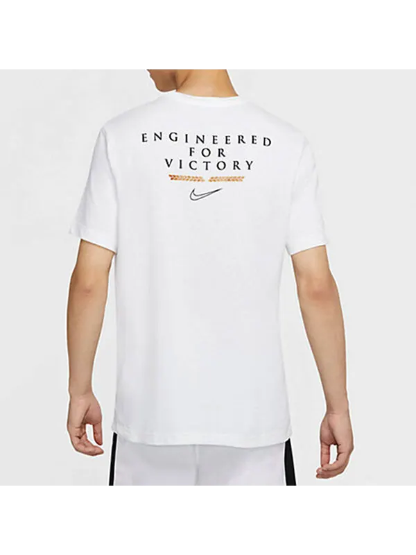 Футболка dri-fit engineered for victory basketball short sleeve white Nike — изображение 4 из 4, белый