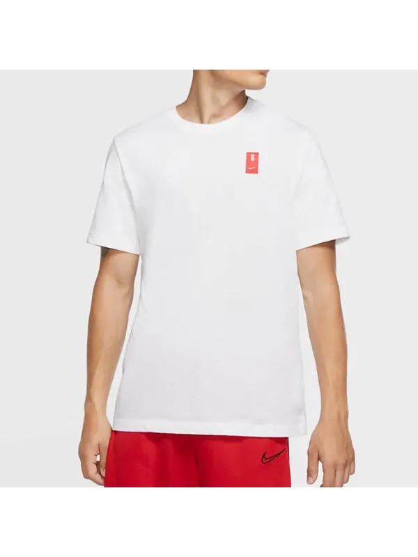 Футболка Nike Dri-FIT Kyrie Logo Applique Basketball Tee Men White — изображение 3 из 4, белый
