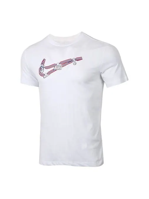 Футболка dri-fit swoosh basketball white Nike — изображение 1 из 4, белый