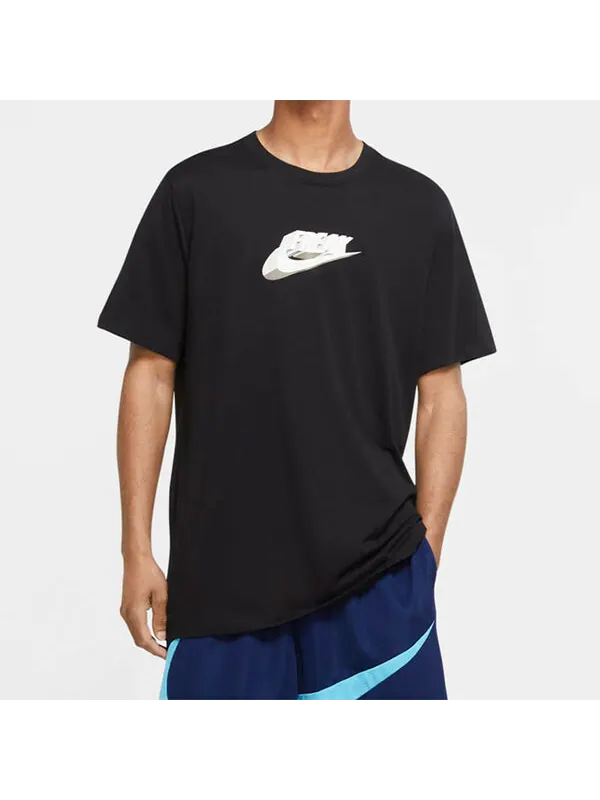 Футболка dri-fit giannis swoosh freak letter basketball t-shirt 'black' Nike — изображение 3 из 4, черный