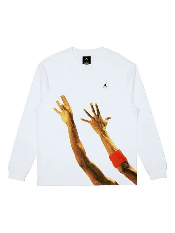 Футболка x union la футболка с длинными рукавами азиатские размеры Air Jordan — изображение 1 из 3, белый