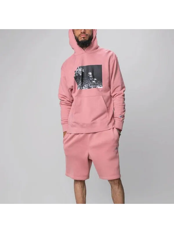 Толстовка Air Jordan x Union LA Sports Hooded Men Pink/Red — изображение 3 из 4, красный