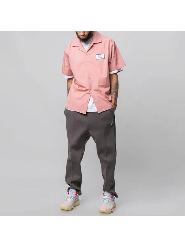 Футболка x union la вышитый логотип футболка Air Jordan — изображение 3 из 3, розовый