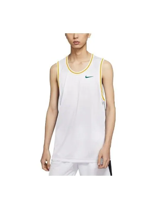 Спортивная футболка men's dri-fit classic casual sports basketball jersey/vest white Nike — изображение 1 из 2, мульти