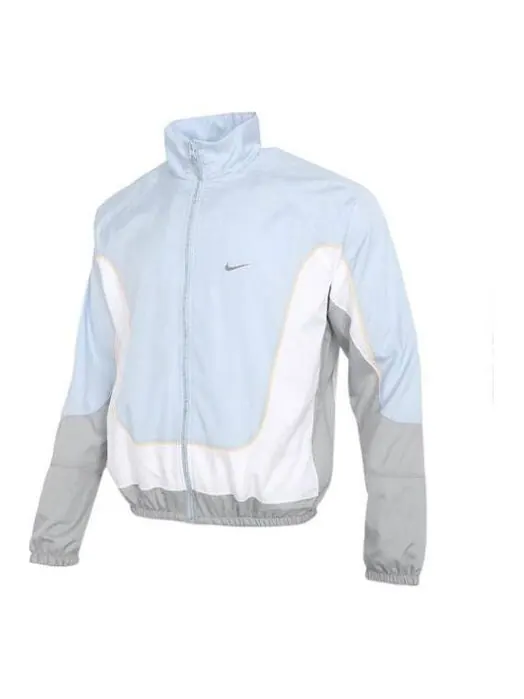 Куртка Nike Throwback Men's Basketball Jacket Blue — изображение 1 из 4, синий