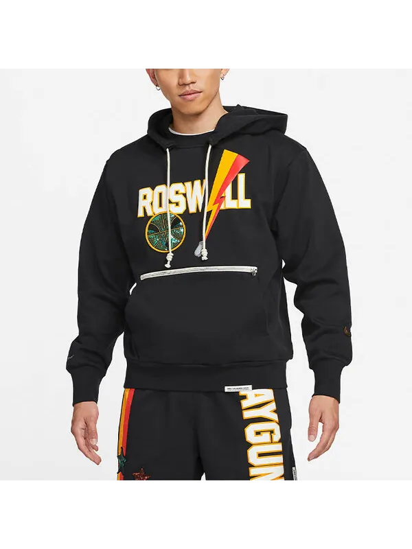 Толстовка dri-fit reagan's basketball sports printing black Nike — изображение 4 из 4, черный