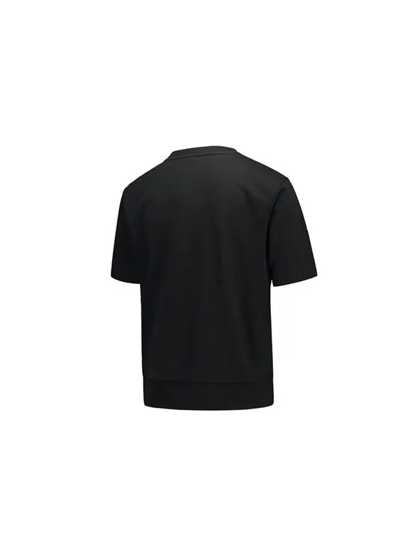 Футболка dri-fit standard issue round neck pullover sports short sleeve black Nike — изображение 2 из 4, черный