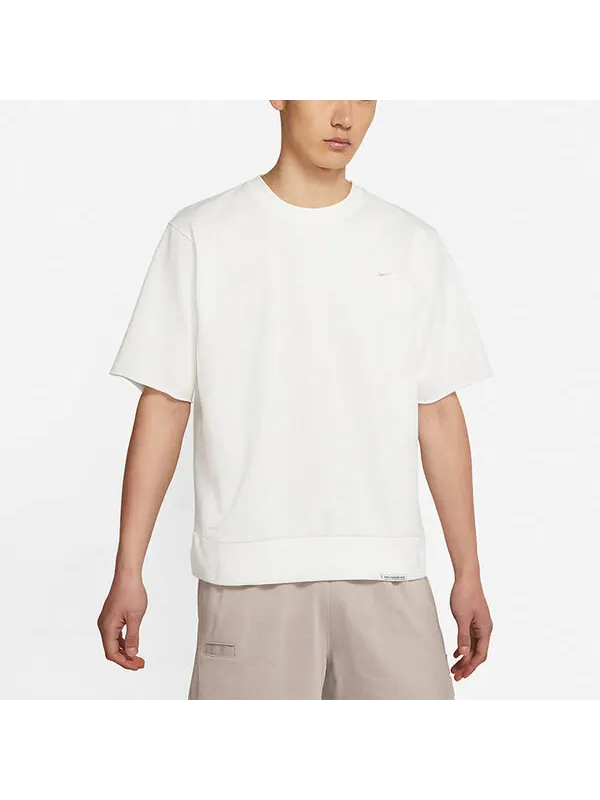 Футболка dri fit стандартный выпуск круглый вырез свитер спортивный короткий рукав Nike — изображение 4 из 4, белый
