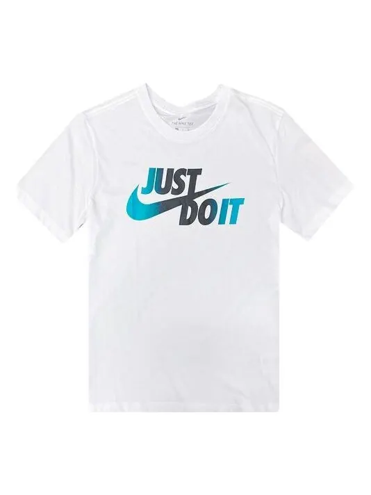 Футболка logo crew neck pullover short sleeve white Nike — изображение 1 из 2, белый