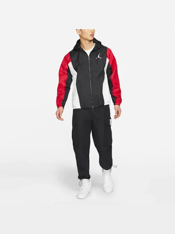 Куртка мужская jumpman баскетбольная куртка с капюшоном красная Air Jordan — изображение 3 из 4, черный