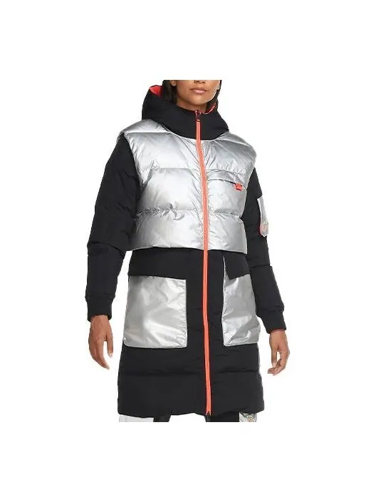 Пальто winter utility down parka coat 'sliver' Air Jordan — изображение 1 из 4, черный
