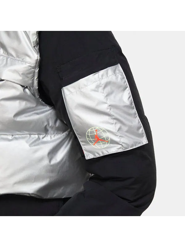 Пальто winter utility down parka coat 'sliver' Air Jordan — изображение 4 из 4, черный