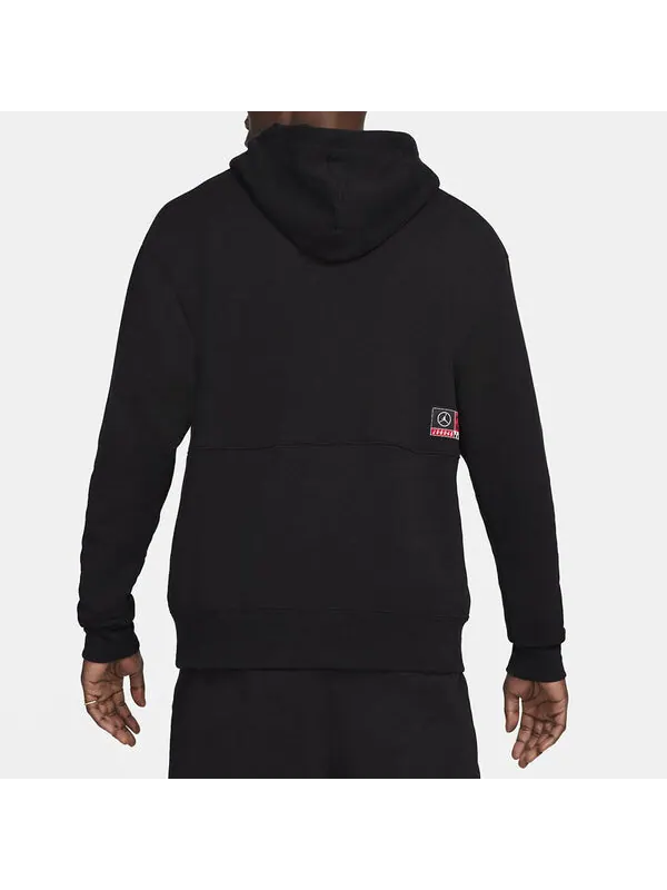 Толстовка Air Jordan Logo Print Basketball Hoodies 'Black' — изображение 4 из 4, черный