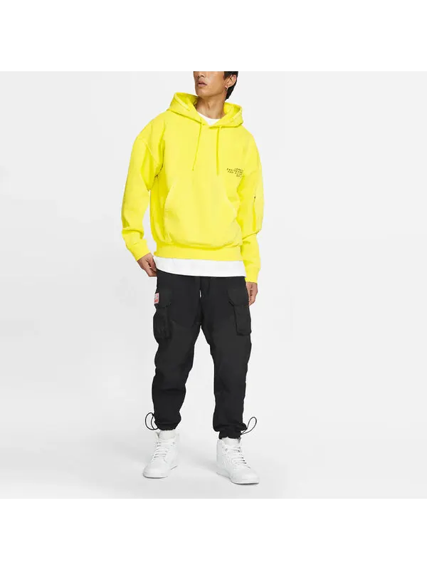 Толстовка Air Jordan 23 Engineered Casual Sports Hooded Knitted Printed Sweater For Men Yellow — изображение 3 из 4, желтый