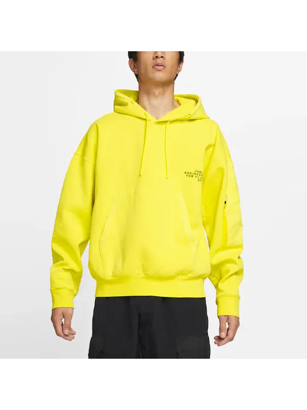 Толстовка Air Jordan 23 Engineered Casual Sports Hooded Knitted Printed Sweater For Men Yellow — изображение 4 из 4, желтый