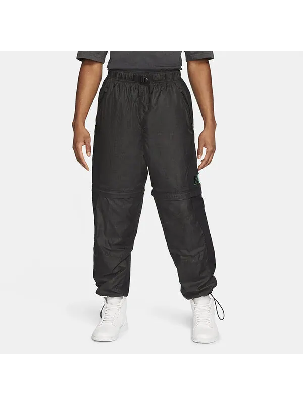 Спортивные штаны Air Jordan 23 Engineered Convertible 2-In-1 Removable Checkered Sports Trousers — изображение 4 из 4, черный