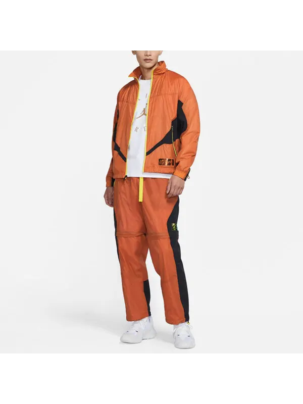 Куртка Air Jordan 23 EngineeRed Causual Sports Stand-up Collar Jacket Coat Male Orange — изображение 4 из 4, оранжевый