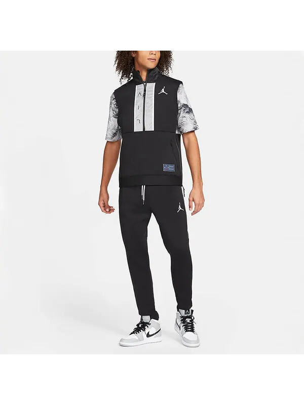 Спортивные штаны Air Jordan MENS Casual Sports Ankle Banded Pants Black — изображение 3 из 4, черный