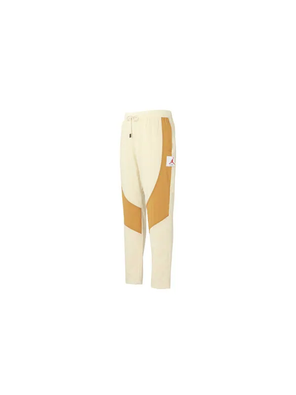 Спортивные штаны Air Jordan Flight Contrasting Colors Breathable Drawstring Sports Pants Yellow — изображение 2 из 4, желтый