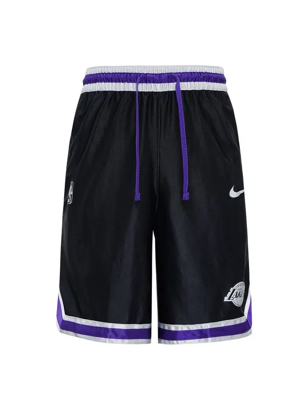 Шорты nba courtside los angeles lakers lacing basketball training sports shorts black Nike — изображение 1 из 3, черный