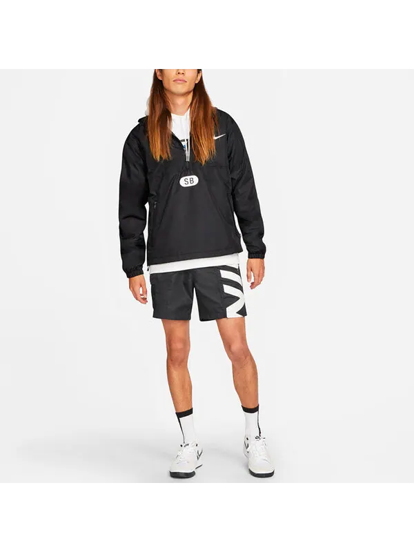 Куртка mens sb skateboard casual sports half-zipper skate jacket black Nike — изображение 3 из 4, черный