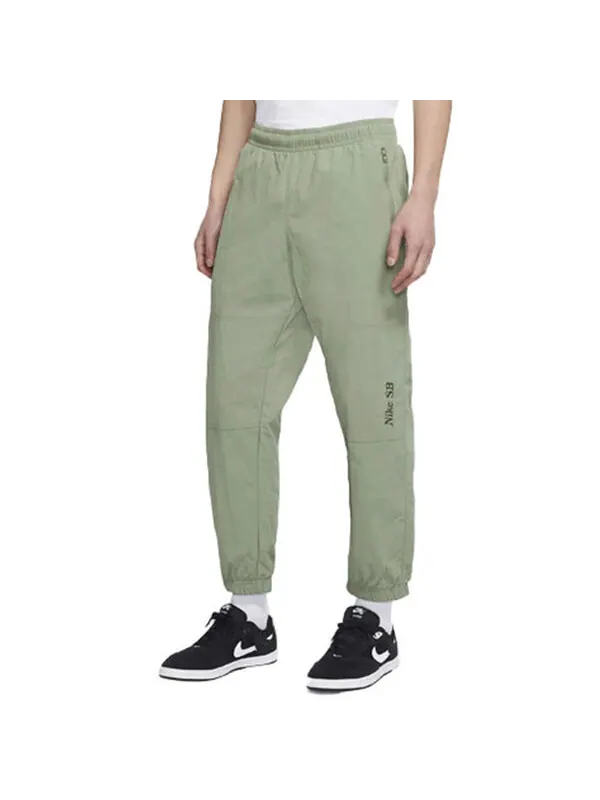 Брюки sb logo embroidered skateboard woven sports pants green Nike — изображение 4 из 4, светлый зеленый