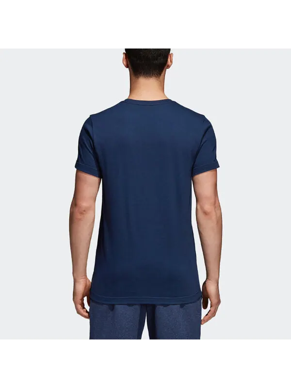 Футболка men's sports short sleeve blue t-shirt Adidas — изображение 4 из 4, синий