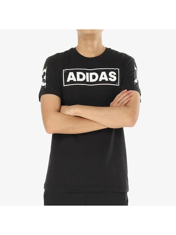 Футболка adi 360 с принтом логотипа спортивные с круглым вырезом и коротким рукавом Adidas — изображение 3 из 4, черный