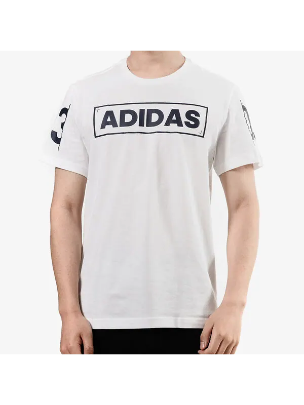 Футболка adi 360 с принтом логотипа спортивные с круглым вырезом и коротким рукавом Adidas — изображение 3 из 4, белый