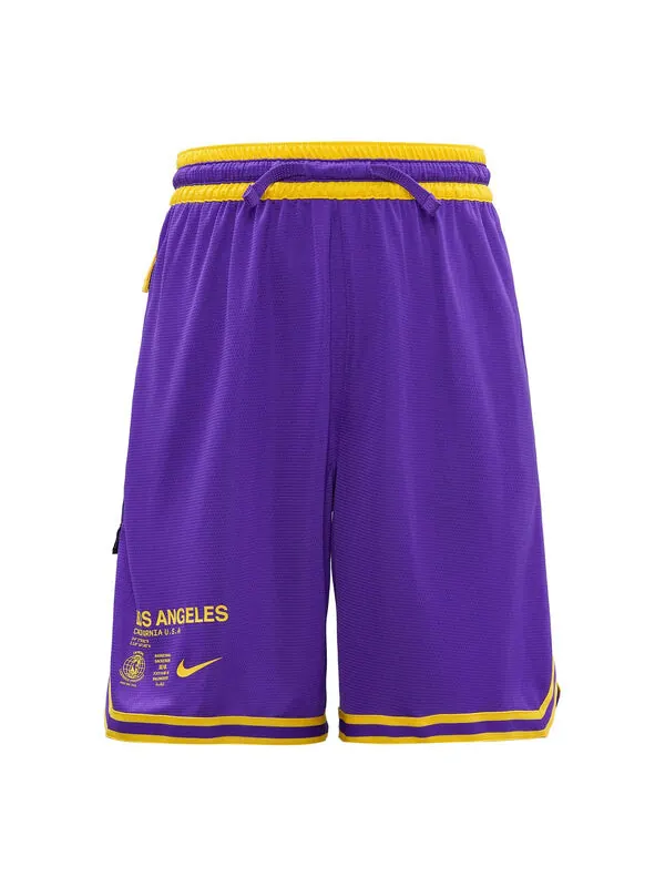 Спортивные шорты Nike NBA Los Angeles Lakers Basketball Shorts Purple — изображение 1 из 3, фиолетовый