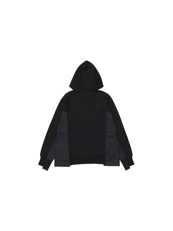 Толстовка x sacai logo printing splicing contrasting hoodie 'black' Nike — изображение 2 из 4, мульти