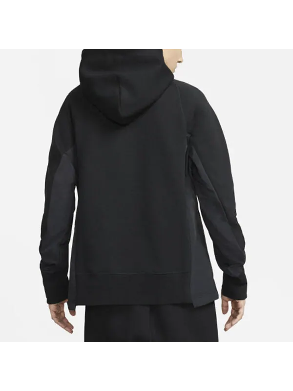 Толстовка x sacai logo printing splicing contrasting hoodie 'black' Nike — изображение 4 из 4, мульти
