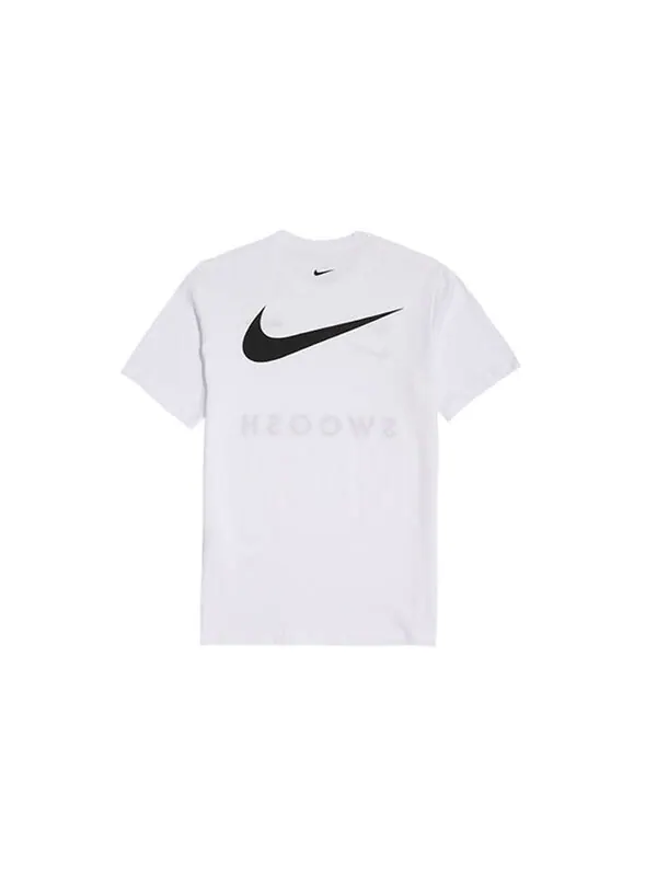 Футболка sportswear swoosh sports short sleeve white Nike — изображение 2 из 4, белый