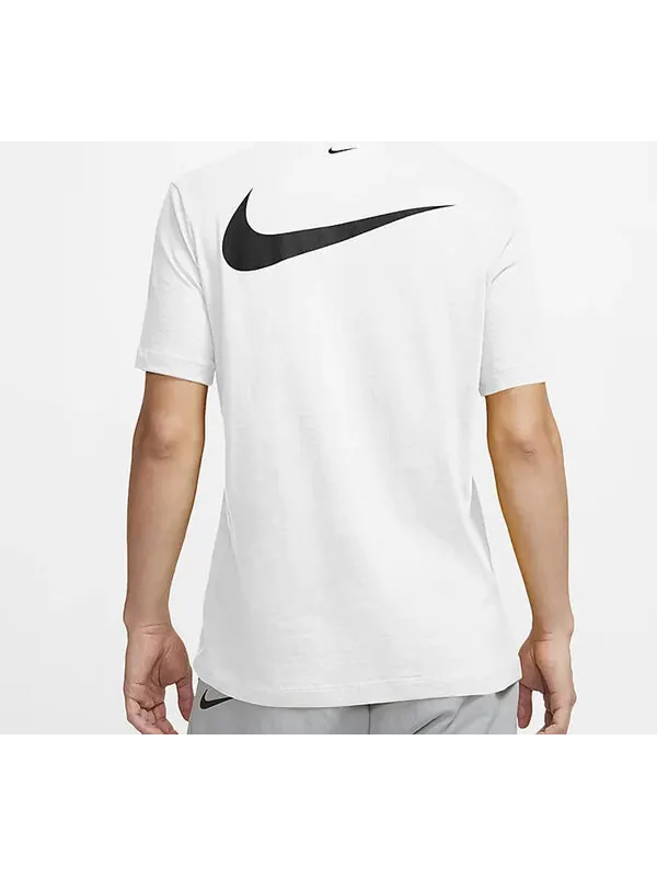 Футболка sportswear swoosh sports short sleeve white Nike — изображение 4 из 4, белый