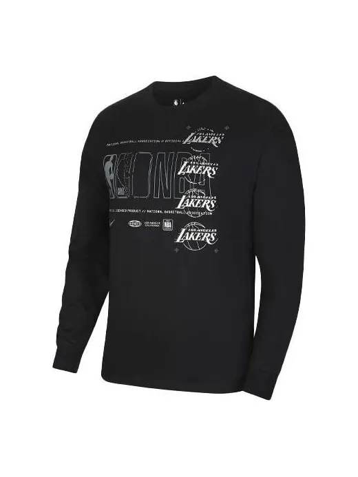 Футболка nba courtside los angeles lakers athleisure casual sports печать круглый вырез свитер Nike — изображение 1 из 3
