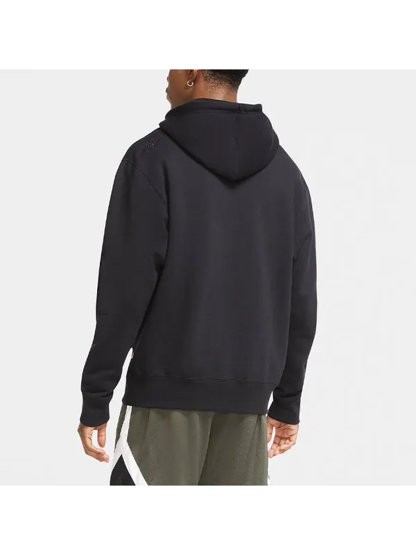 Толстовка Air Jordan Fleece Pullover hooded Casual Black — изображение 4 из 4, черный