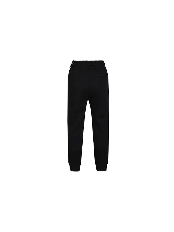 Спортивные штаны Air Jordan Flight Fleece logo Athleisure Casual Sports Long Pants Black — изображение 3 из 4, черный