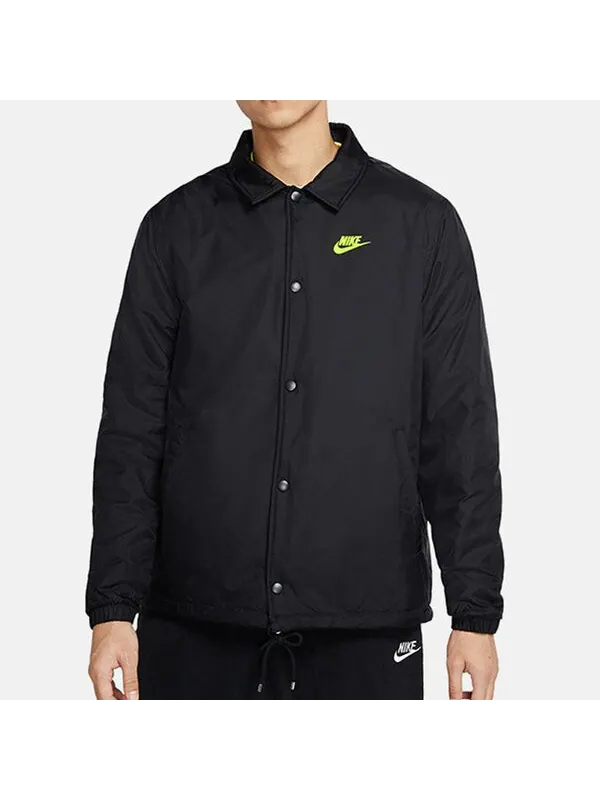 Куртка sportswear coaches reversible fleece jacket men black Nike — изображение 2 из 4, черный