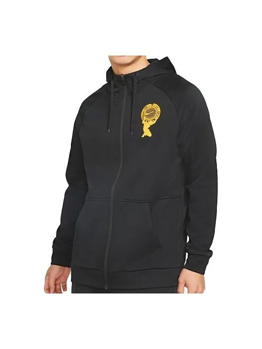 Куртка Nike Therma Full-length zipper Cardigan Training hoodie Black — изображение 1 из 2, черный