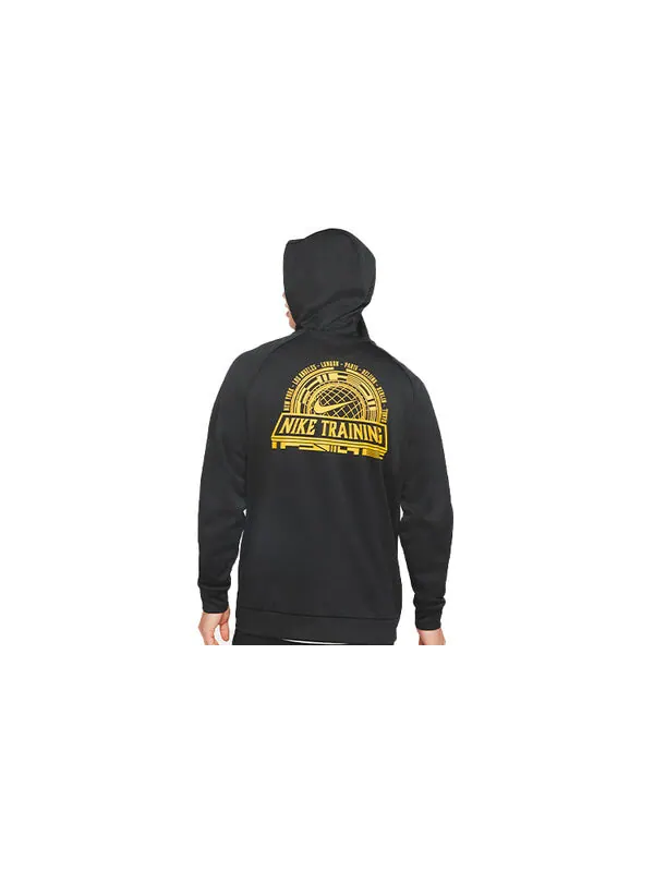 Куртка Nike Therma Full-length zipper Cardigan Training hoodie Black — изображение 2 из 2, черный