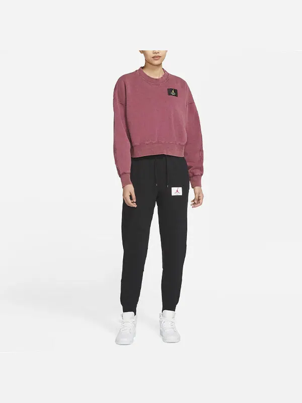 Свитер flight round-neck swea deep-wine Air Jordan — изображение 3 из 3, красный
