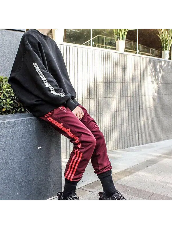 Спортивные штаны adidas Calabasas Track Pant 'Maroon' — изображение 4 из 4, красный